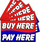 5-Pack of NEOPlex"Buy HERE, Pay HERE" 3' x 5' Flag