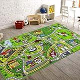 Booooom Jackson Car Rugs for Kids,Train and City Rug,Road Rug,Non Slip Car Mat for Kids,Washable Race Car Track Rug,Car Play Mat,Boys Girls Toddler Car Area Rug,Kids Car Rug Play Mat