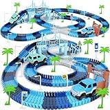 Track Car Toys, 269 PCS Racing Tracks Toy, Create A Frozen World Race Road, Flexible Tracks Playset & 2 PCS Cool Race Cars, Toddler Toys Birthday Gifts for Age 3 4 5 6 Year Old Boys Girls