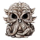 Pacific Giftware Cthulhu Skull Collectible Figurine Antique Skull Bone Finish 6 Inch L