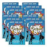 Fun Express Create Your Own Comic Book Activity Pads | 12 Count | Great for Party Prizes & Favors, Superhero-Themed Birthdays, Halloween Supplies, Children's Art Activities