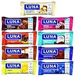 LUNA BAR - Gluten Free Snack Bars - 9-Flavor Variety Pack - 7-9g of protein - Non-GMO - Plant-Based Wholesome Snacking - On the Go Snacks (1.69 Ounce Snack Bars, 9 Count)