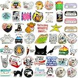 50 PC Funny Stickers Small Humor Waterproof Sticker Bulk Pack Meme Inappropriate Sarcastic Weird Crazy for Adult Laptop Water Bottles Mental Health Planner Work Office Healthcare Medical BumperGifts