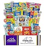 College Care Package Snack Box - 42 Count - Snack Packs for Boys Girls Men Women Students Soldiers - Camp Care Packages for College Students - Gift Basket - Snack Boxes from The LakeHouse