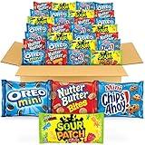 OREO Mini Cookies, CHIPS AHOY! Mini Cookies, SOUR PATCH KIDS Candy & Nutter Butter Bites Cookies & Candy Variety Pack, 32 Snack Packs