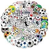 100PCS Soccer Stickers for Scrapbooking, Motivational Vinyl Waterproof Stickers for Water Bottles, Luggage, Teaching Incentives, Soccer Team Gifts for Kids, Teens and Adults