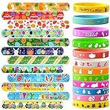 VKTEN 48Pcs Easter Party Favors Easter Slap Bracelets Rubber Wristbands Assorted Easter Egg Fillers Gifts for Kids Girls Boys Easter Basket Stuffers