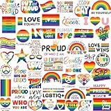 Pride Stickers, 282PCS LGBTQ+ Stickers for Trans Bi Lesbian LGBT Pride, Gay Pride Stickers Accessories for Month Decorations