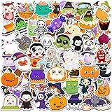 100 PCS Halloween Stickers - Halloween Party Favors - Non Repeating Vinyl Waterproof Halloween Stickers - Kids Halloween Games Treats Classroom Crafts Gifts Party Supplies - Halloween Decorations