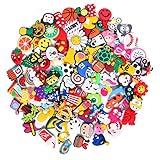 TANSWEET 30,50,100,125 pcs PVC Random Different Shape Shoe Charms for Shoe Decoration