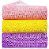 GIGULES 3 Pieces African Net Sponge African Exfoliating Net African Bath Sponge African Scrubbing Long Net Rag African Wash Net Shower Body Scrubber