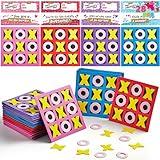 JOYIN 28 Pack Valentines Day Gifts Cards with Foam Tic-Tac-Toe Mini Board Game Toys, Tic Tac Toe for Valentine's Party Favors, Goody Bag Fillers, Classroom Prizes, Classroom Exchange