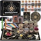 Wyspell Large Witchcraft Kit 64 PCS - Witch Altar Spell Kit - Wiccan Supplies and Tools - Witch Set for Beginners Witchcraft Supplies Kit