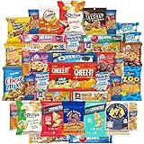 Chips, Cookies, Candy,Crackers Care Package Rotating Bulk Sampler by Variety Fun (Care Package 50 Count)