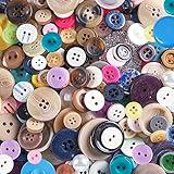 Scrambled Assortment Bag of Buttons for Arts & Crafts, Decoration, Collections, Sewing, and More! (100 Pack)