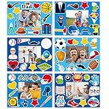 chiazllta 30 Packs Fathers Day Craft Kits for Kids Father's Picture Frame DIY Craft Art Father’s Day Party Decoration Favor Home Classroom Game Activities