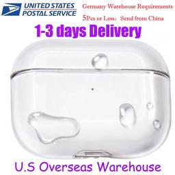 USA Stock For Apple AirPods 4 AirPods pro 2 3rd 2 Headphone Accessories Silicone Protective Headphone Cover Silicone case Headphone TPU Cases