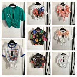 T Shirt Women Crop Top Womens Designer Casual Woman T-shirt Letters Printed Short Sleeve Best-selling Hip Hop Clothing Loose Tops Polo Tshirt Size S-XL