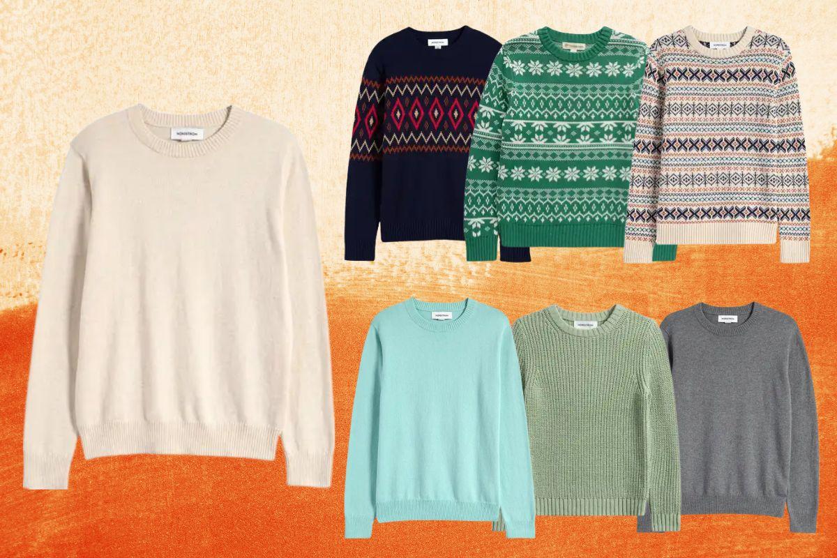 Nordstrom Kids' Cotton & Cashmere Crewneck Sweater