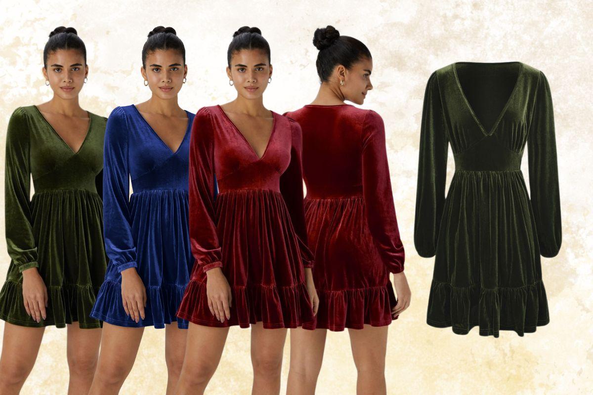 Halara Everyday Deep V Neck Velvet Mini Dress: Your New Go-To Party Essential