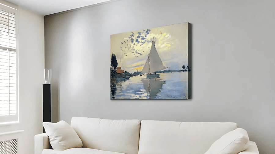 Claude Monet's Sailboat