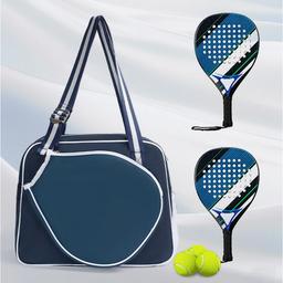 Pickleball Bag, Pickleball Tote Bag with Shoe Compartment for Women Men, Waterproof Paddle Bag with Large Capacity for Multiple Sports